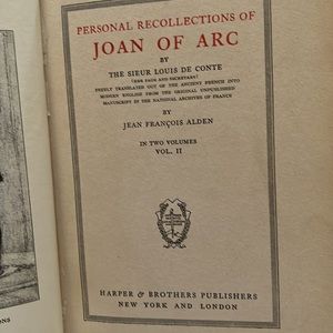 Joan of Arc  Hard cover book by Mark Twain